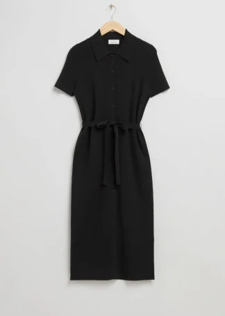 Fitted Midi Buttoned Shirt Dress | & Other Stories Hot