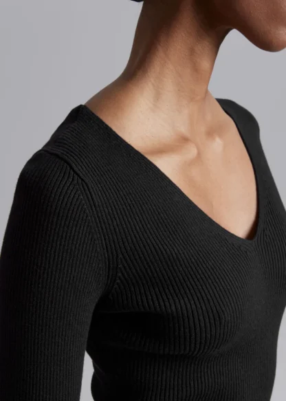 Fitted Rib-Knit Top | & Other Stories Sale