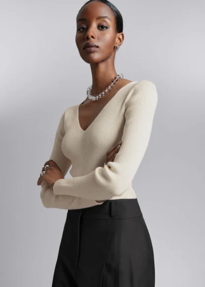 Fitted Rib-Knit Top | & Other Stories Sale