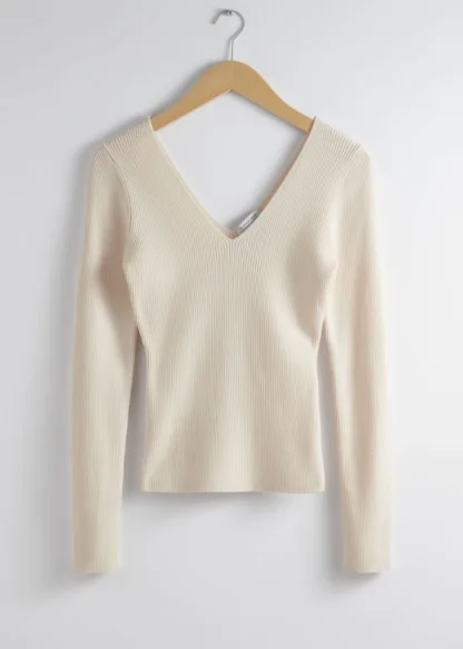 Fitted Rib-Knit Top | & Other Stories Sale