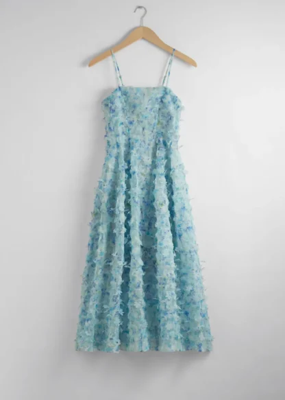 Floral-Appliqué Midi Dress | & Other Stories Sale