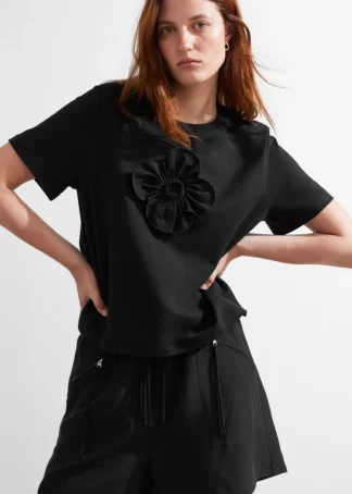 Floral-Appliqué T-Shirt | & Other Stories Best Sale