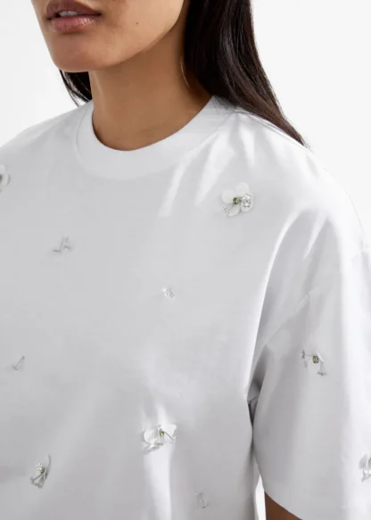 Floral-Appliqué T-Shirt | & Other Stories Shop