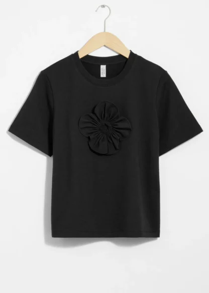 Floral-Appliqué T-Shirt | & Other Stories Best Sale