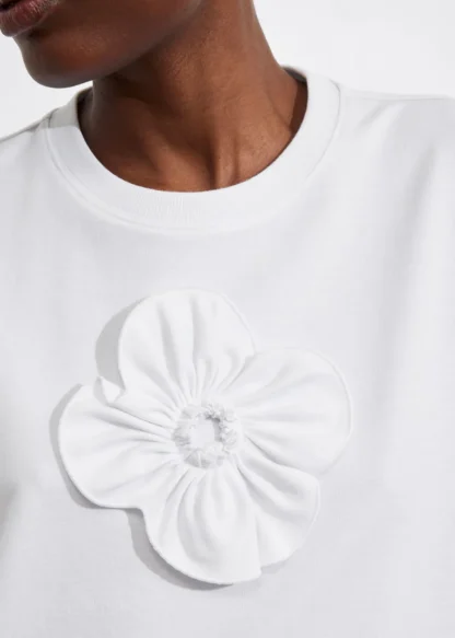 Floral-Appliqué T-Shirt | & Other Stories Best Sale