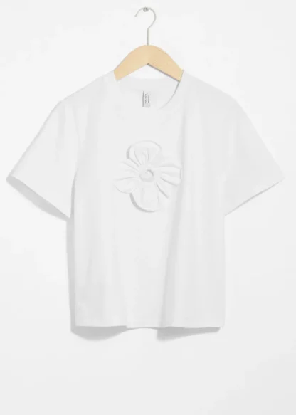 Floral-Appliqué T-Shirt | & Other Stories Best Sale