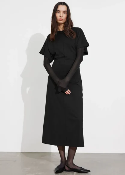 Flutter-Sleeve Midi Dress | & Other Stories Cheap