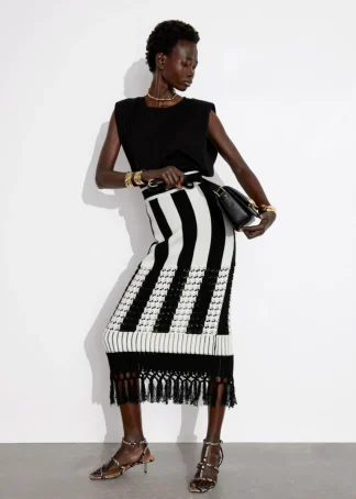 Fringed Knit Midi Skirt | & Other Stories Shop