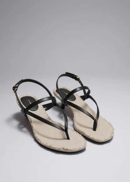 Fringed Leather Sandals | & Other Stories Flash Sale