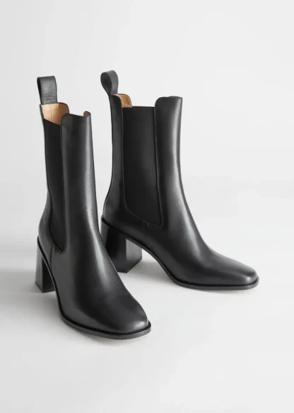 Heeled Leather Chelsea Boots | & Other Stories Online