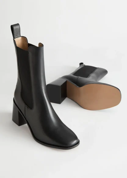 Heeled Leather Chelsea Boots | & Other Stories Online