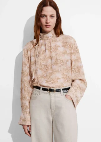 High-Collar Silk Blouse | & Other Stories Outlet