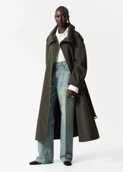 High-Collar Trench Coat | & Other Stories Flash Sale