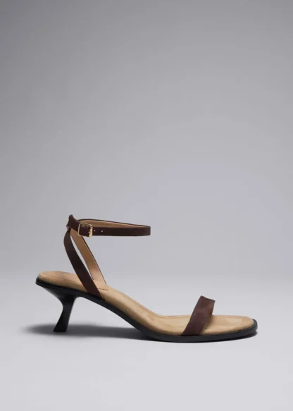 Kitten Heel Leather Sandals | & Other Stories Clearance