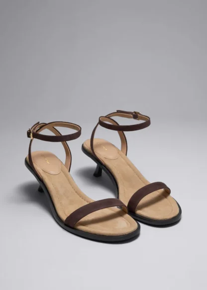 Kitten Heel Leather Sandals | & Other Stories Clearance