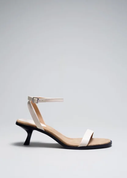 Kitten Heel Leather Sandals | & Other Stories Clearance