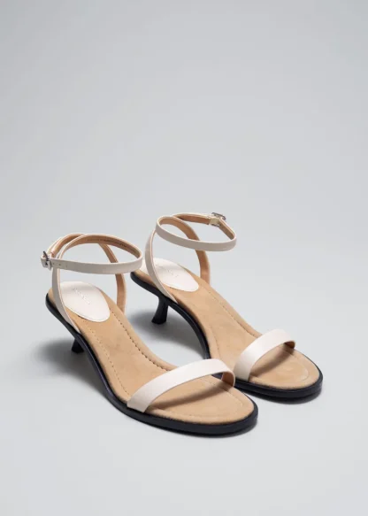 Kitten Heel Leather Sandals | & Other Stories Clearance