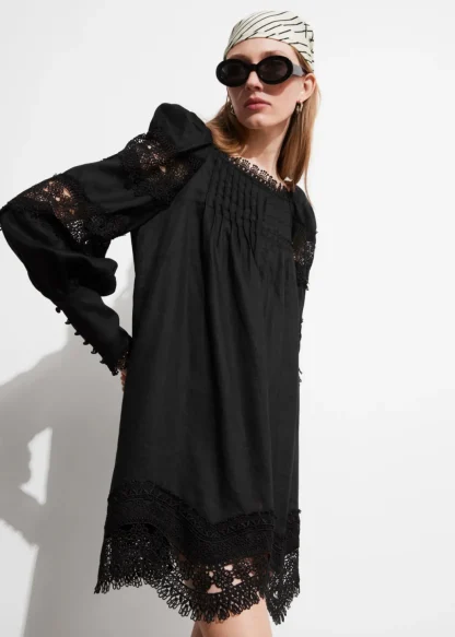 Lace-Trimmed Mini Dress | & Other Stories Outlet