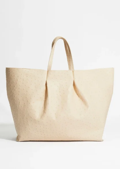 Large Embossed Leather Tote | & Other Stories Sale