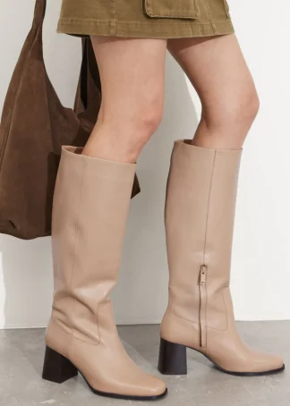 Leather Knee Boots | & Other Stories Store