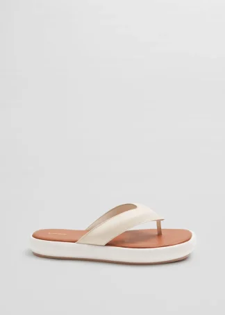 Leather Platform Flip Flops | & Other Stories Clearance