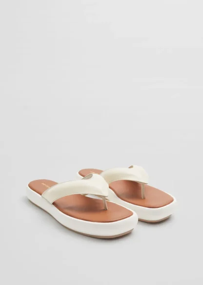 Leather Platform Flip Flops | & Other Stories Clearance