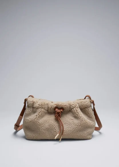 Leather-Trimmed Pile Bag | & Other Stories Clearance