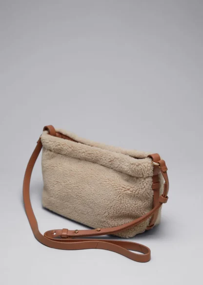 Leather-Trimmed Pile Bag | & Other Stories Clearance