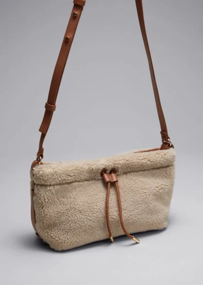 Leather-Trimmed Pile Bag | & Other Stories Clearance