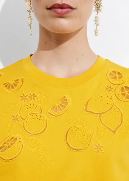 Lemon Embroidery T-Shirt | & Other Stories Best