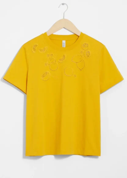 Lemon Embroidery T-Shirt | & Other Stories Best