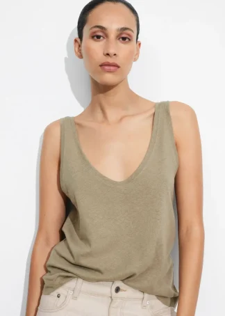 Linen-Blend Tank Top | & Other Stories Online