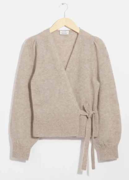 Mohair-Blend Knitted Wrap Cardigan | & Other Stories Outlet