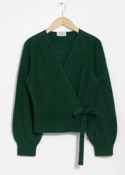 Mohair-Blend Knitted Wrap Cardigan | & Other Stories Outlet