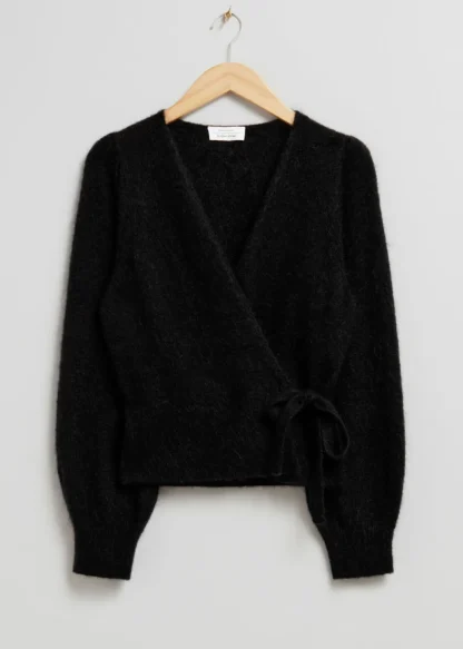 Mohair-Blend Knitted Wrap Cardigan | & Other Stories Outlet