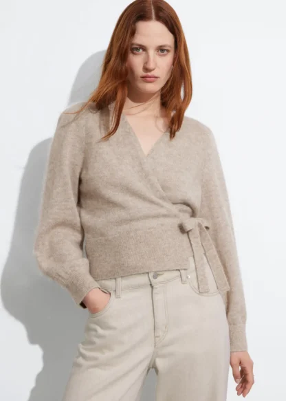 Mohair-Blend Knitted Wrap Cardigan | & Other Stories Outlet