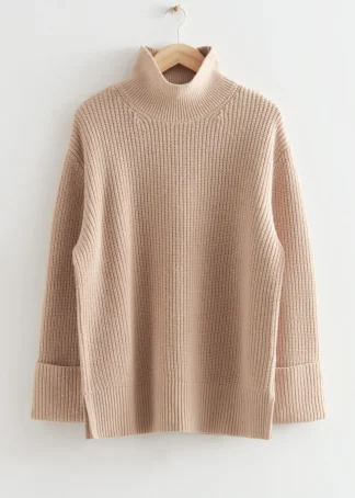 Oversized Turtleneck Knit Sweater | & Other Stories Clearance