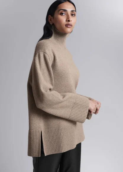 Oversized Turtleneck Merino Sweater | & Other Stories Clearance