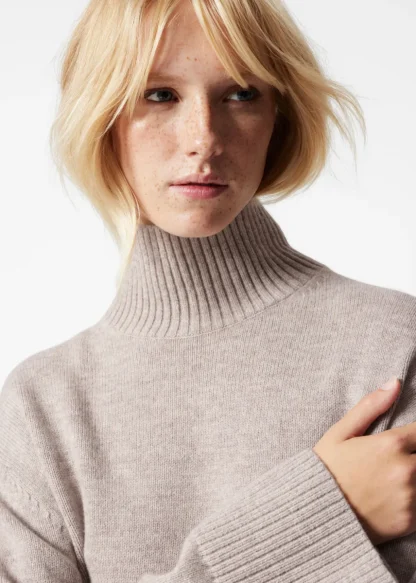 Oversized Turtleneck Wool Sweater | & Other Stories Hot