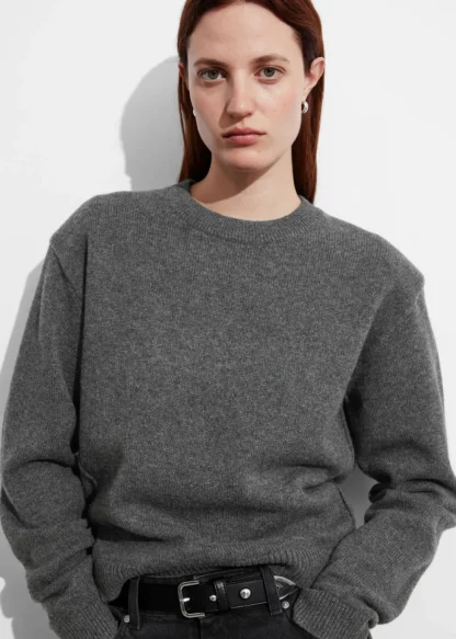 Padded-Shoulder Merino Jumper | & Other Stories Shop