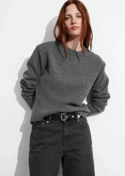 Padded-Shoulder Merino Jumper | & Other Stories Shop