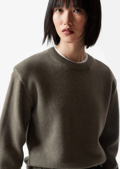 Padded-Shoulder Merino Jumper | & Other Stories Shop