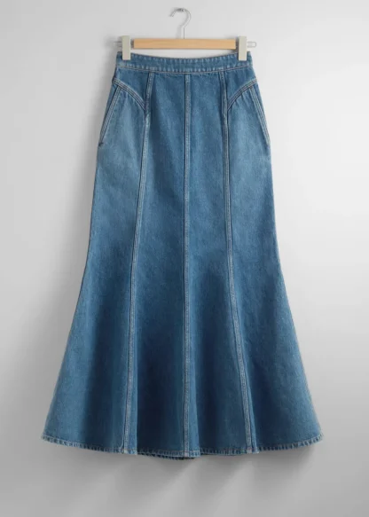 Pleated Denim Maxi Skirt | & Other Stories New