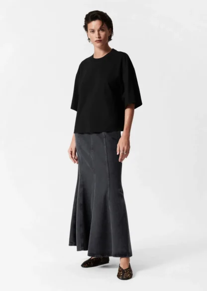 Pleated Denim Maxi Skirt | & Other Stories New