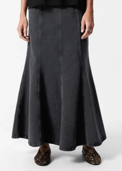 Pleated Denim Maxi Skirt | & Other Stories New