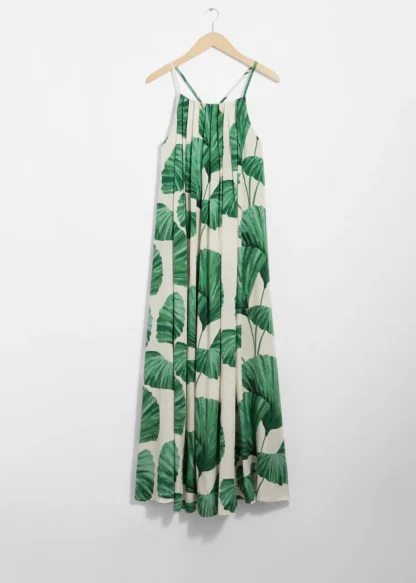 Pleated Halterneck Maxi Dress | & Other Stories Outlet