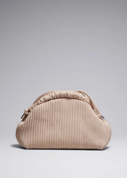 Pleated Leather Clutch Bag | & Other Stories New