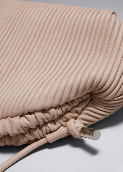 Pleated Leather Clutch Bag | & Other Stories New