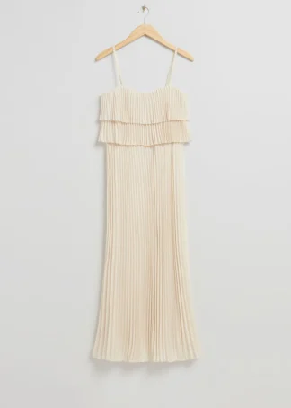 Pleated Strappy Maxi Dress | & Other Stories Clearance