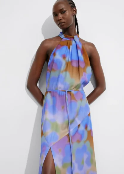 Printed Halterneck Maxi Dress | & Other Stories New